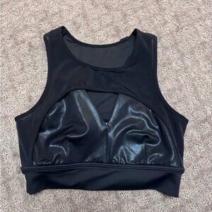 BuffBunny Black Shimmer Crop Top